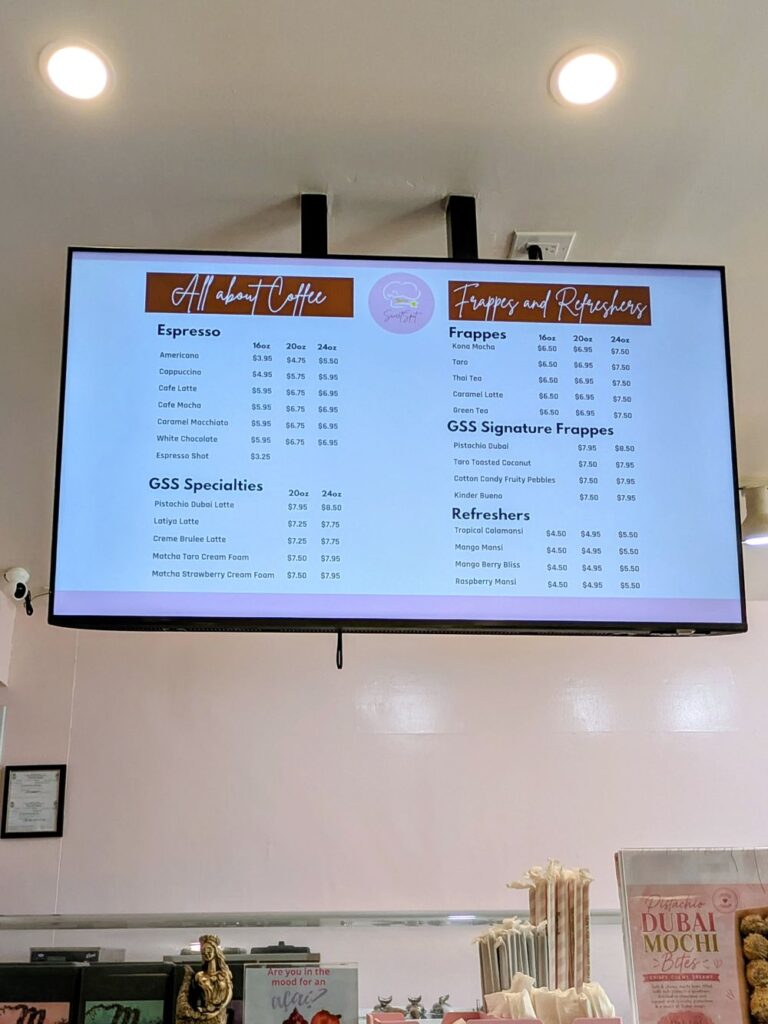 グアム Guam Sweet Spot ドリンクメニュー 価格